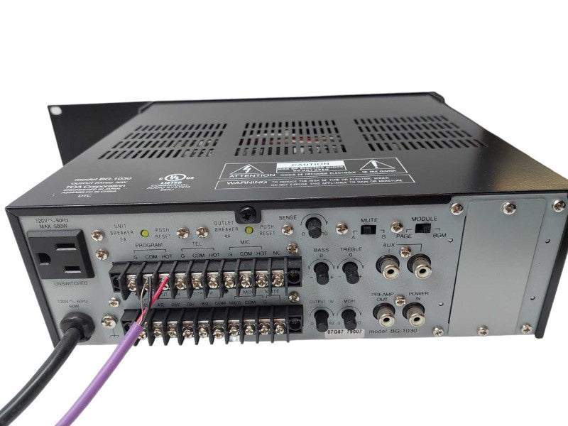 Toa Integrated Amplifier Model: BG-1030 =