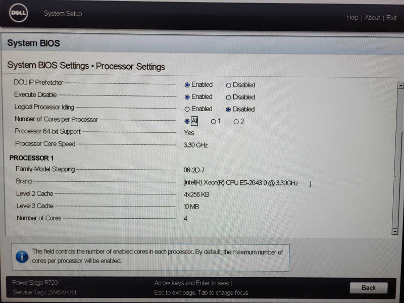 Dell PE R720 E5-2643 0 @ 3.3GHz 64GB ECC DDR3 H710 Mini 2x 750W PSU 3.5\\" $