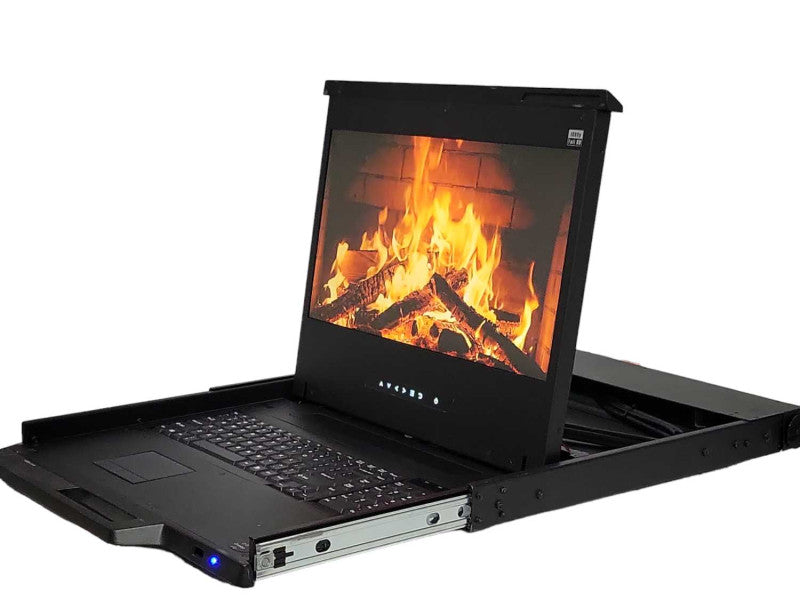 1U 17\\" Full HD 1080P Monitor VGA + HDMI Console RM-F117-HDMI, READ _