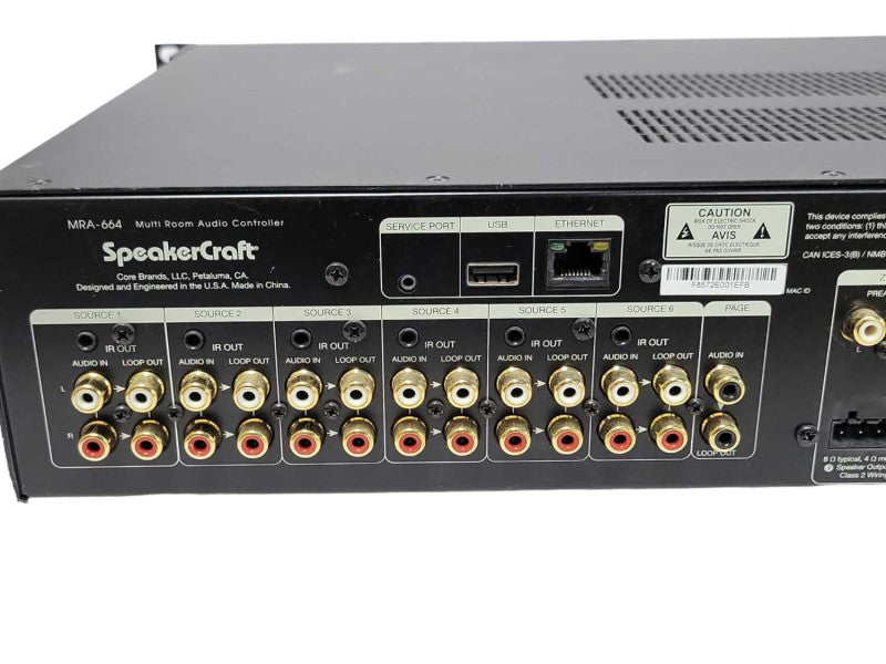 Speakercraft MRA-664 Multi-Zone Audio Controller Amplifier, READ _