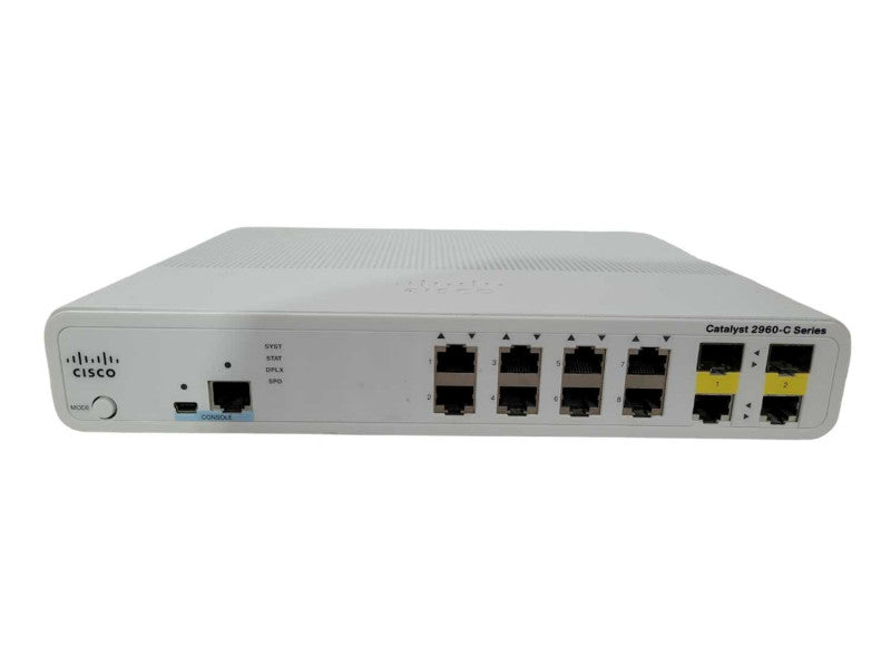 Cisco WS-C2960C-8TC-L 8 Port Fast Ethernet Compact Switch | Factory Reset !