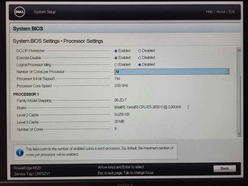 Dell PE R620 E5-2650 0 @ 2GHz 24GB ECC DDR3 H310 Mini 2x 495WPSU 2.5 $