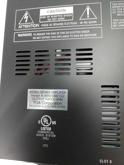 Toa 9000M2 Series Amplifier Model: A-9060SM2 =