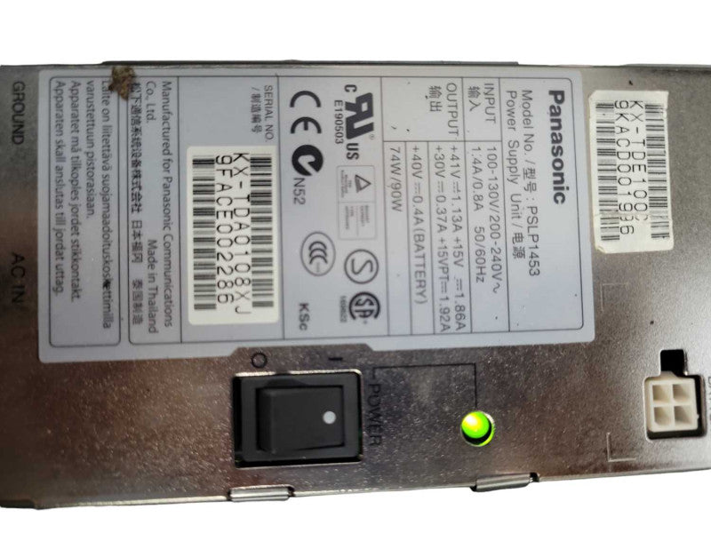 Panasonic PSLP1453 KX-TDE100 Power Supply _
