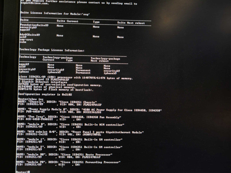 Cisco ISR4351 ISR4351/K9 Integrated Services Router, Not Affected READ $