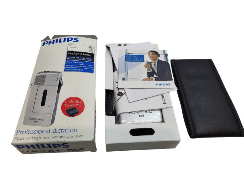 Philips 488 Professional Voice Recorder Pocket Memo &