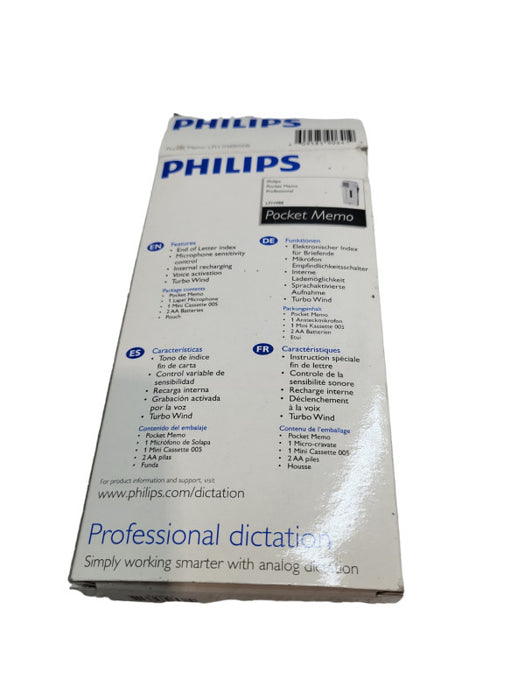 Philips 488 Professional Voice Recorder Pocket Memo &
