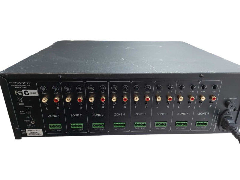 Savant 8 Zone 1150Watt Digital Audio Powered Amplifier Model: AMP-2000-00 =
