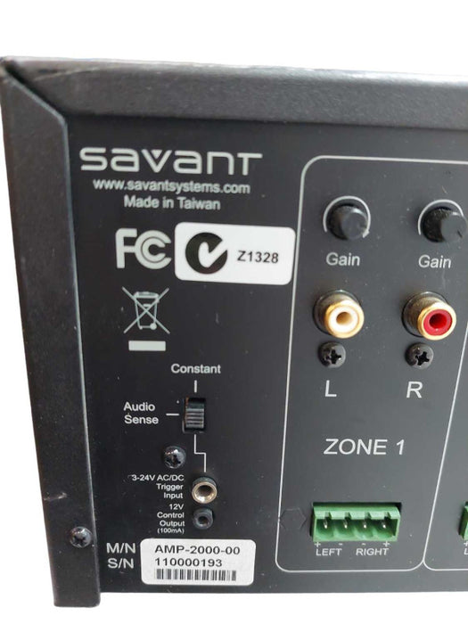 Savant 8 Zone 1150Watt Digital Audio Powered Amplifier Model: AMP-2000-00 =