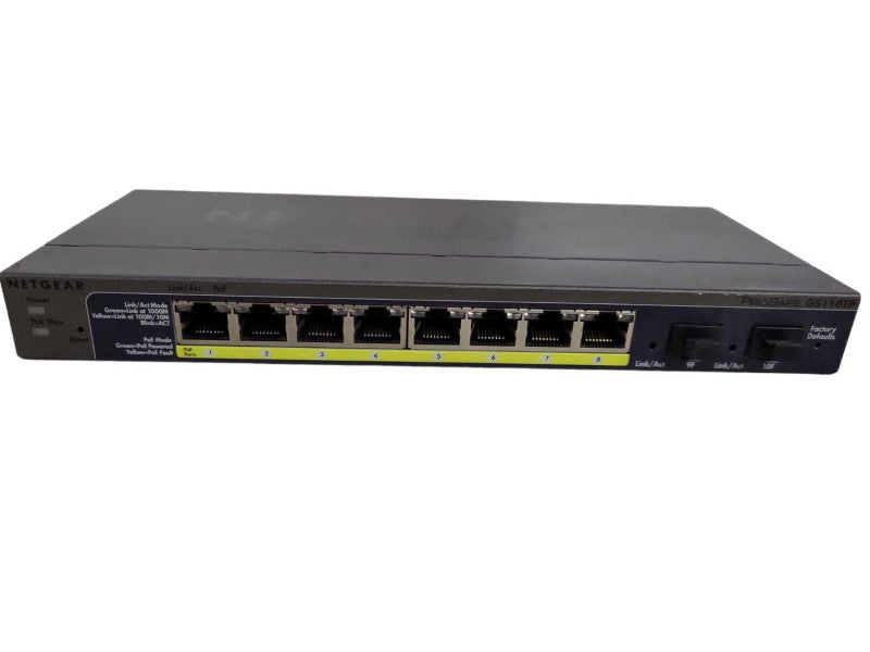 Netgear Prosafe GS110TP | 8-Port Gigabit PoE | 2x SFP Network Switch !