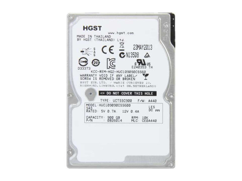 900GB SAS 6G 10k 64MB 2.5\\" HGST HUC109090CSS600 0B26037 HDD  Q: