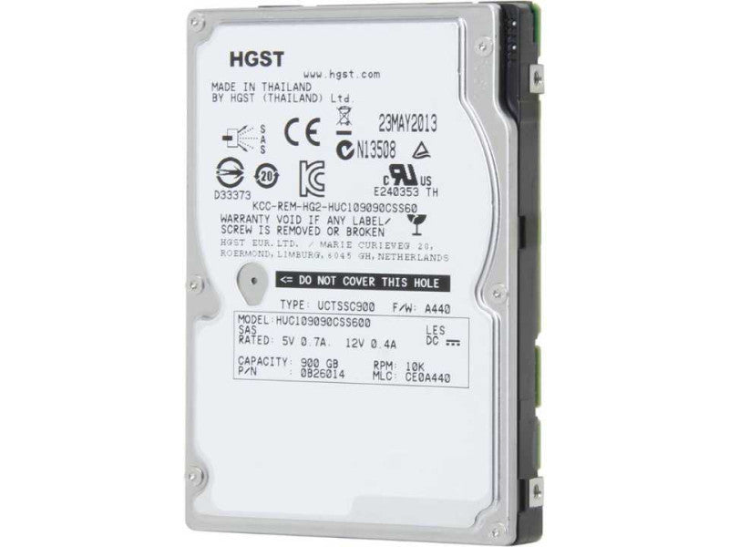 900GB 10K SAS HGST HUC109090CSS600 2.5 SFF ENTERPRISE HDD  Q: