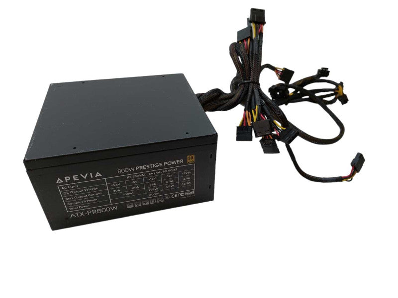 Apevia 800W Prestige Power Supply Model: ATX-PR800W â