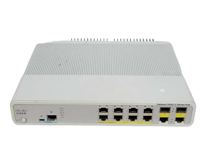 Cisco WS-C3560C-8PC-S 8-Port PoE + 2x Dual Purpose uplink IP Base Q_