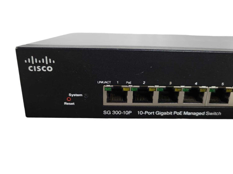 Cisco SG300-10P | 10 Port Gigabit PoE Managed Switch !