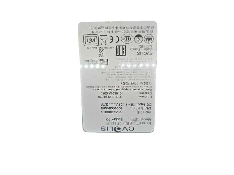 Evolis Badgy 100 Color Thermal Printer Badgy100 %