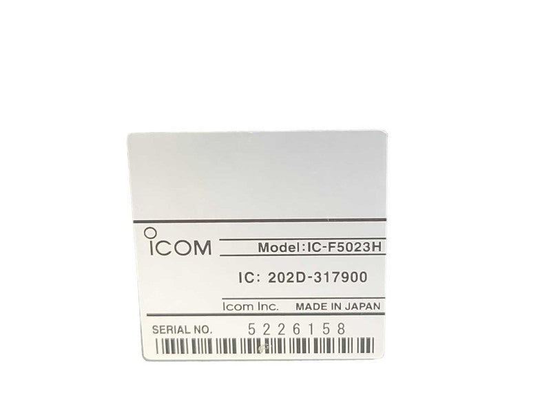 Icom IC-F5023H MOBILE TRANSCEIVERS with MIC and Car Charger, READ _
