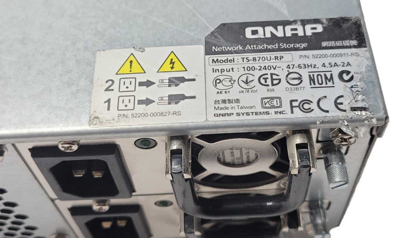 QNAP TS-870U-RP 8-Bay Network attached storage, No HDD/Caddies, READ _