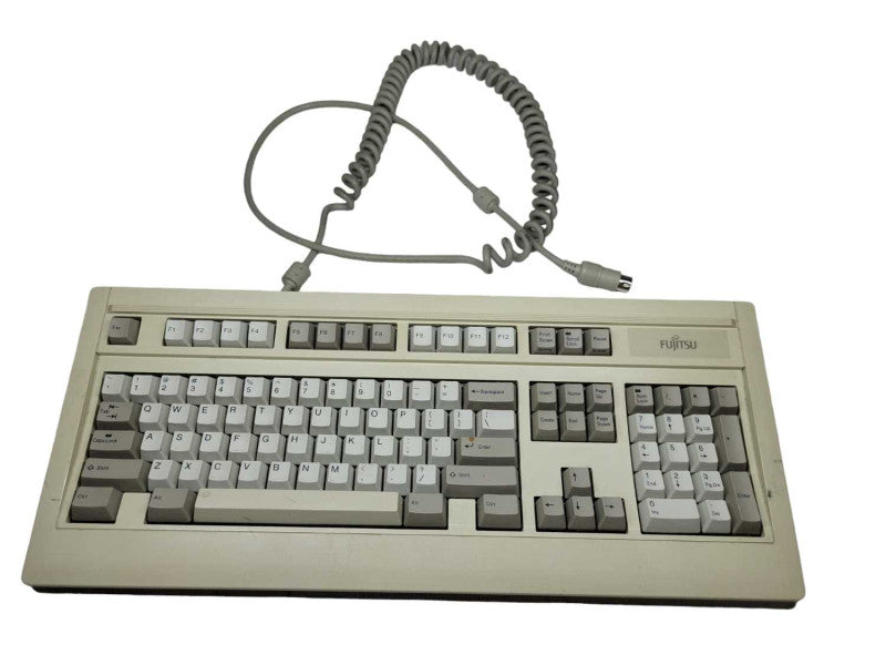 Fujitsu Peerless Switches FKB4700 Mechanical 5-Pin DIN AT Computer Keyboard %