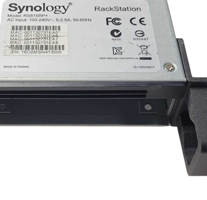 Synology RackStation RS815RP+ 4-Bay Rackmount NAS No HDD/Caddies _