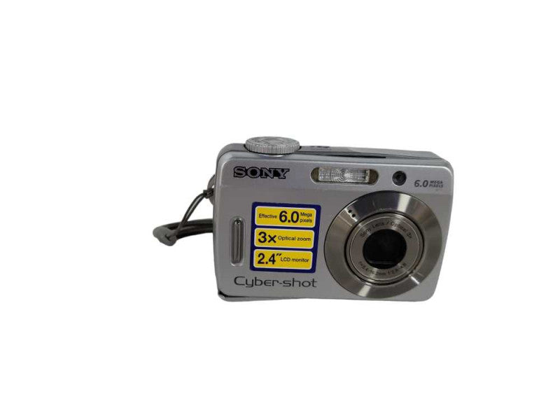 Sony Cyber-shot DSC-S500 6.0MP Digital Camera - Silver Retro Vintage !
