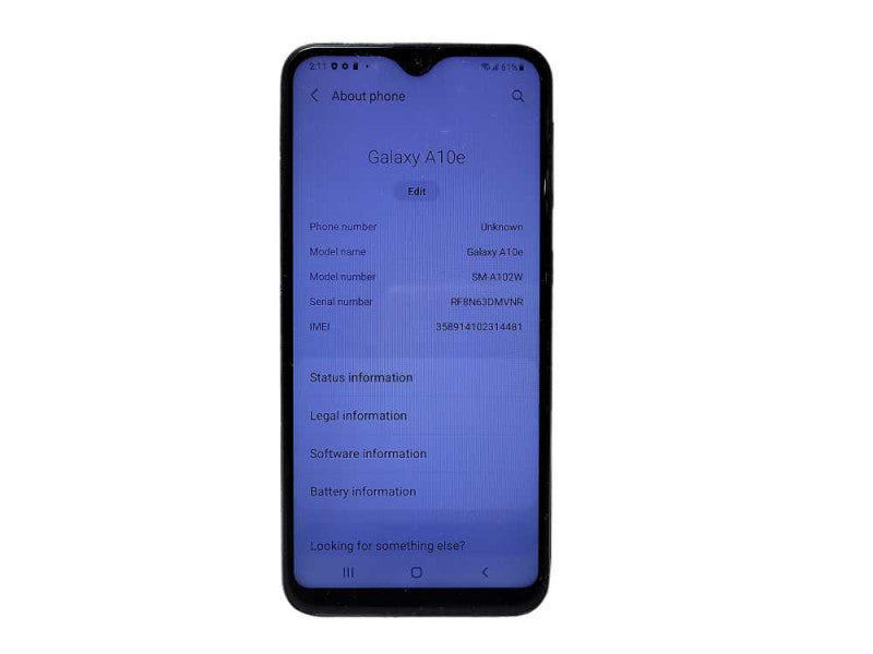 Samsung Galaxy A10e 32GB (SM-A102W) READ $