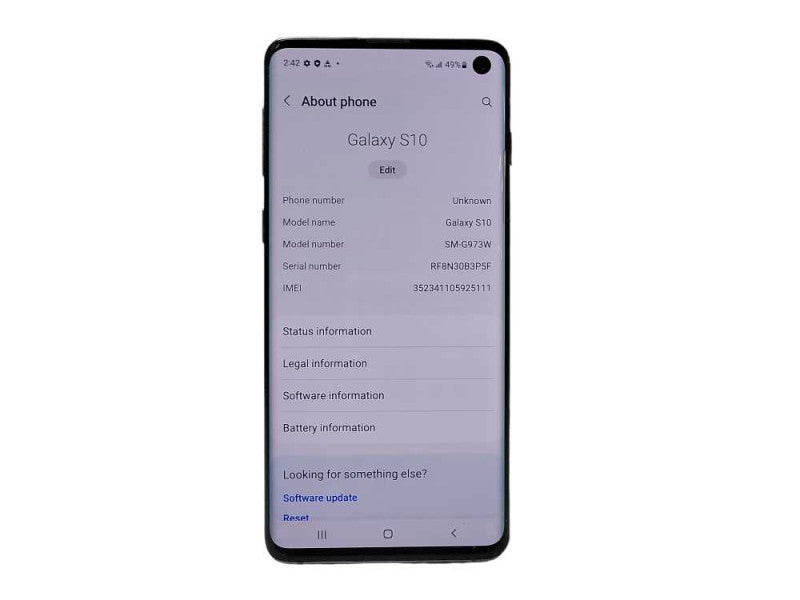 Samsung Galaxy S10 128GB SM-G973W READ $