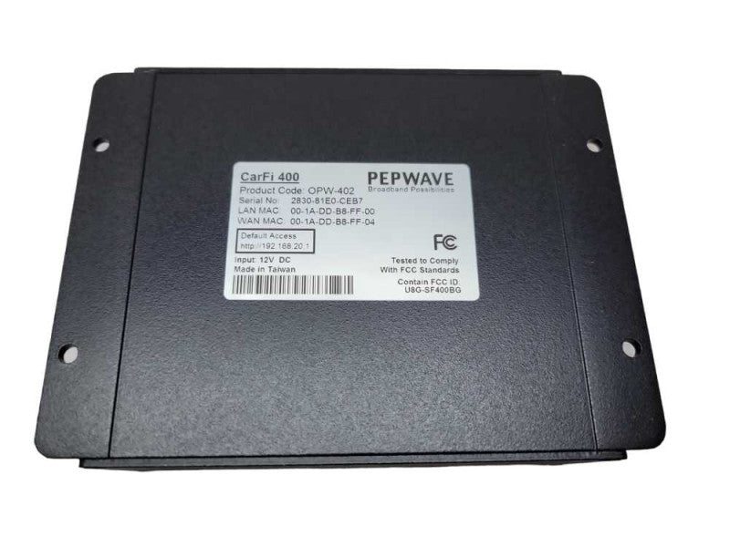 PEPWAVE CarFi 400 (OPW-402) Modem / Hot Spot Q%