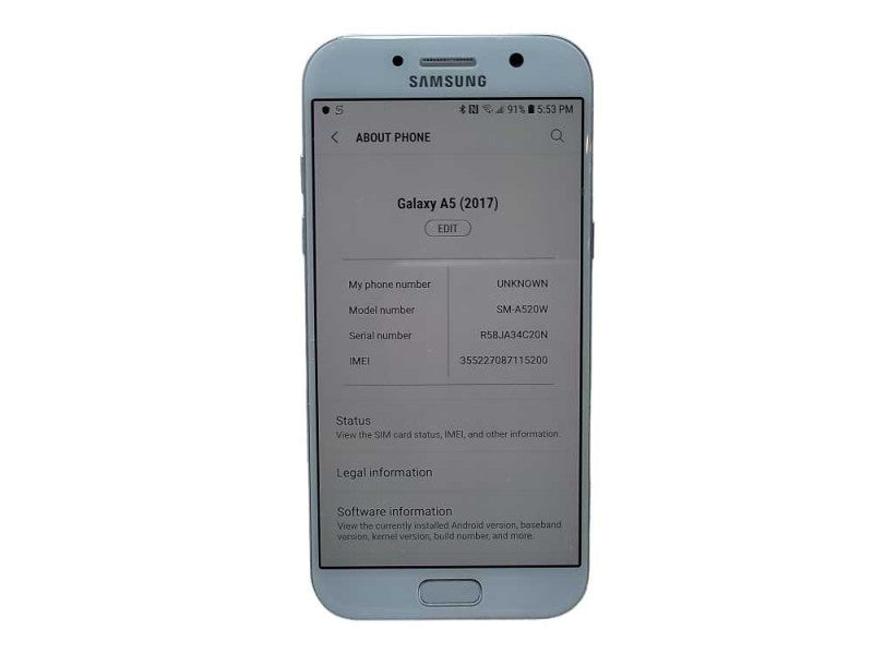 Samsung Galaxy A5 2017 32GB SM-A520W READ $