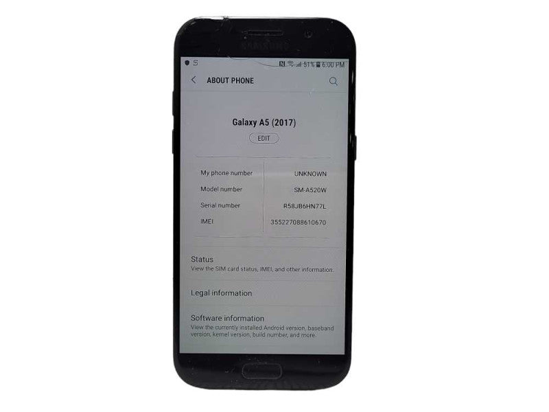 Samsung Galaxy A5 2017 32GB SM-A520W READ $