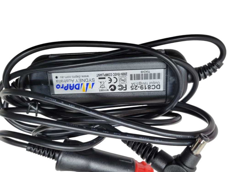 Dapro Rugged Auto DC Adapter - 19v@3.5a Q%