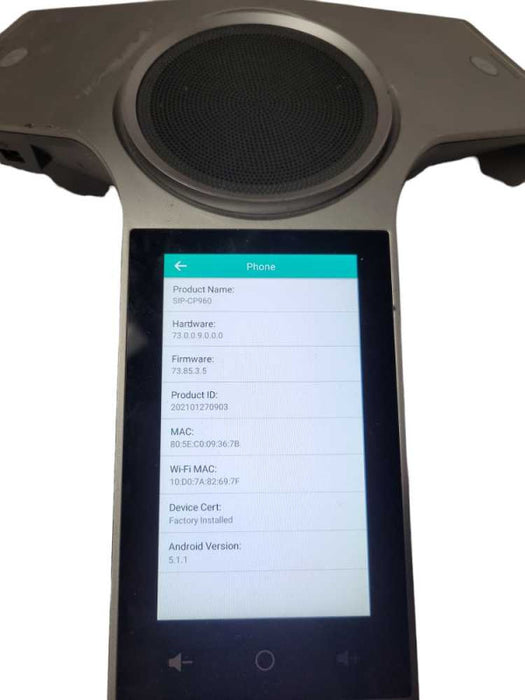 Yealink CP960 Touchscreen HD IP Optima Conference Phone  _