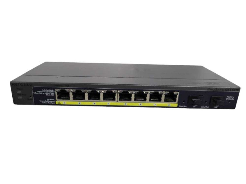 Netgear Prosafe GS110TP | 8-Port Gigabit PoE | 2x SFP Network Switch !