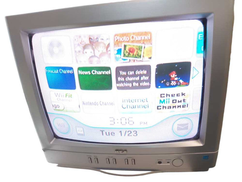 Nintendo Wii Model:RVL-001  = Console Only with sensor bar and cables