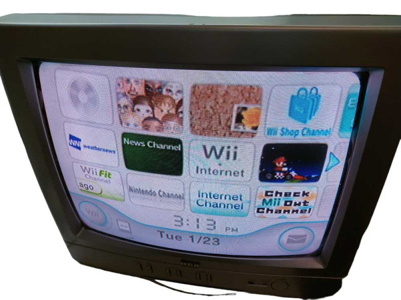 Nintendo Wii Model:RVL-001  = Console Only with sensor bar and cables