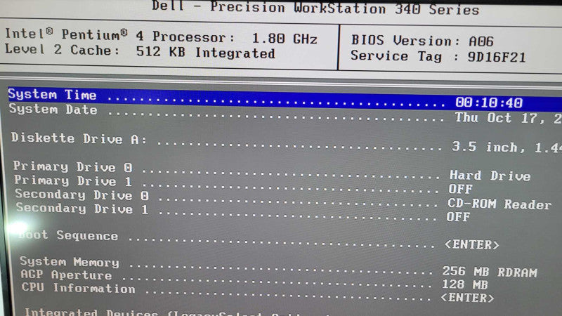 Dell Precision 340 - Pentium 4 1.80GHz | 256MB RIMM | ATI Rage 128 16MB AGP %