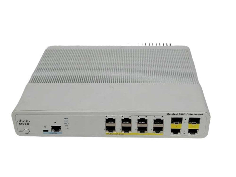 Cisco Catalyst WS-C2960C-8PC-L 8-Port PoE Fast ethernet Switch _