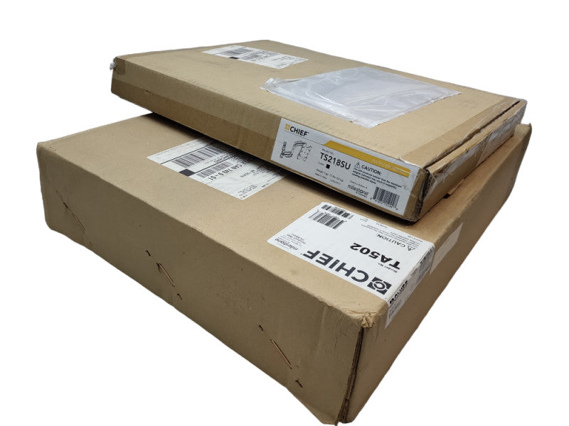 BRAND NEW Chief TS218SU Thinstall Dual Arm Swing Arm TV Mount with In-Wall Swing Arm Accessory &
