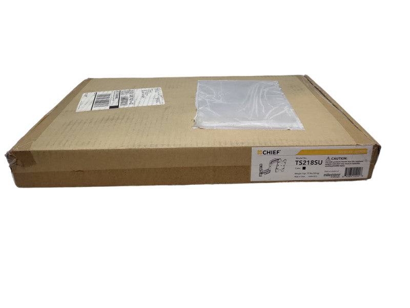 BRAND NEW Chief TS218SU Thinstall Dual Arm Swing Arm TV Mount with In-Wall Swing Arm Accessory &