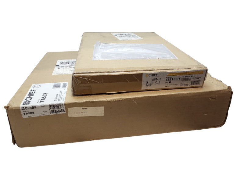 BRAND NEW Chief TS218SU Thinstall Dual Arm Swing Arm TV Mount with In-Wall Swing Arm Accessory &