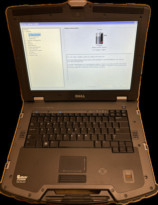 DELL LATITUDE E6400 XFR RUGGED P9700 Core 2 Duo@2.8GHz  4GB RAM No HDD READ!