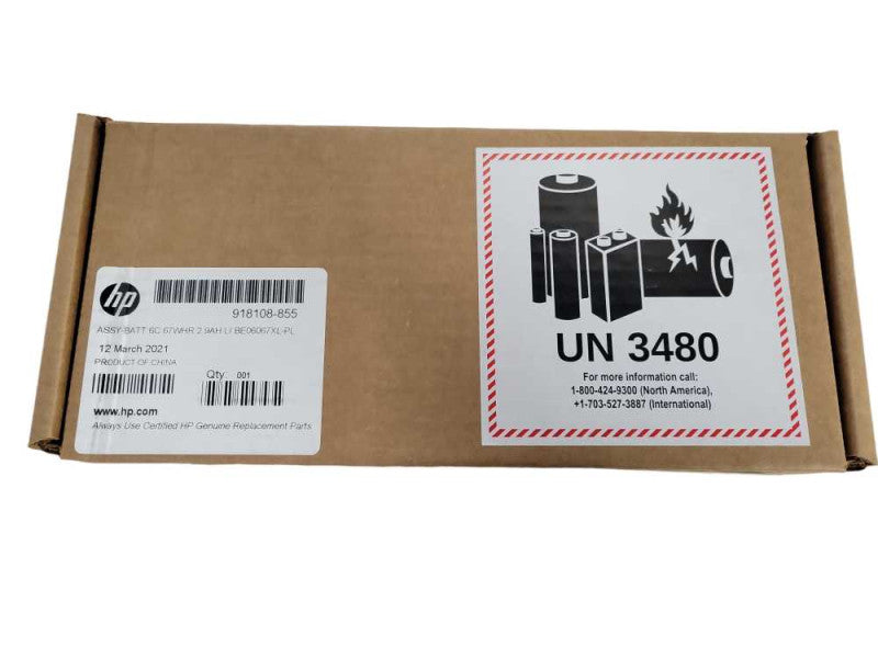 Genuine 6 cells 67WHR 2.9AH HP BE06067XL Replacement Battery NEW Q!