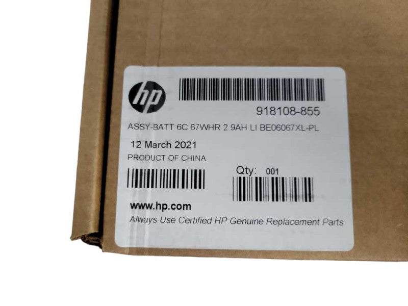 Genuine 6 cells 67WHR 2.9AH HP BE06067XL Replacement Battery NEW Q!