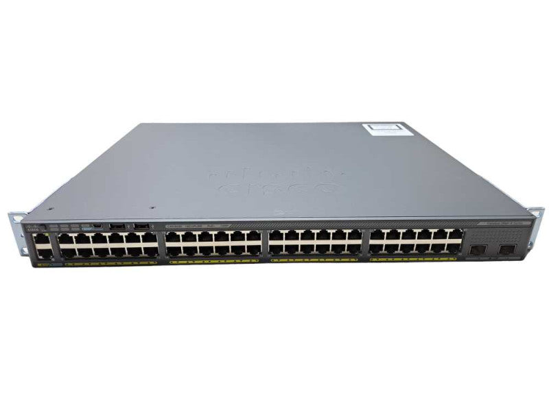 Cisco WS-C2960X-48FPD-L | 48 Port Gigabit PoE+ 740W 2x 10G SFP+ | + Stack Mod Q)