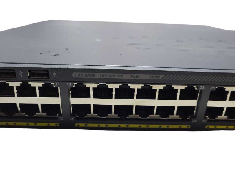 Cisco WS-C2960X-48FPD-L PoE 48-Port Gigabit Network Switch 2x SFP+  $