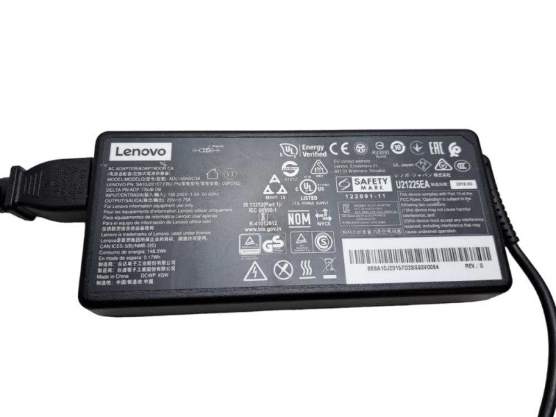 Lenovo 135W 20V 6.75A AC Adapter Yellow Square tip - ADL135NDC3A )