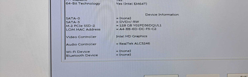 Dell OptiPlex 3080 SFF Desktop | i5-10500 @ 3.10GHz 8GB DDR4 128GB M.2 )