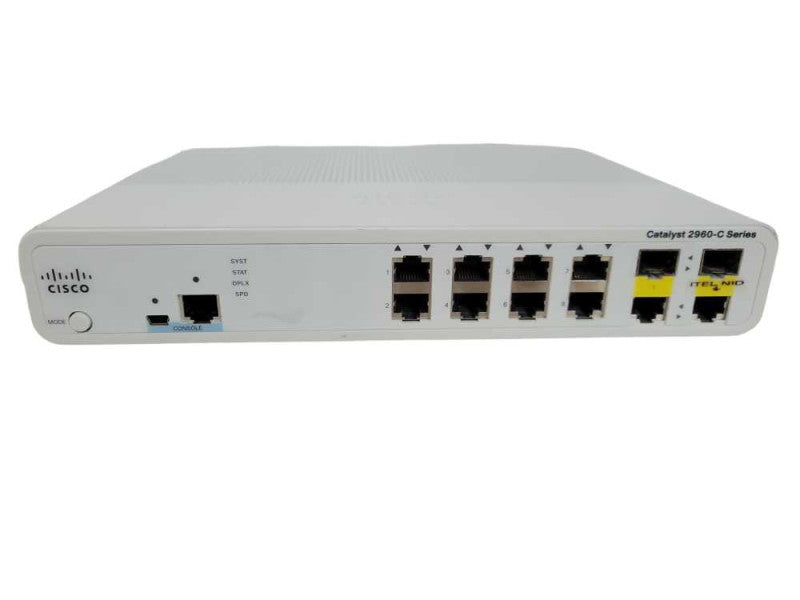 Cisco WS-C2960C-8TC-L 8 Port Fast Ethernet Compact Switch | Factory Reset !