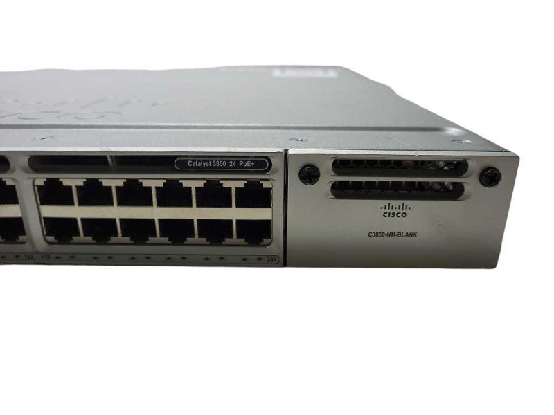 Cisco WS-C3850-24P-S 24 Port PoE Gigabit IP Base Switch $