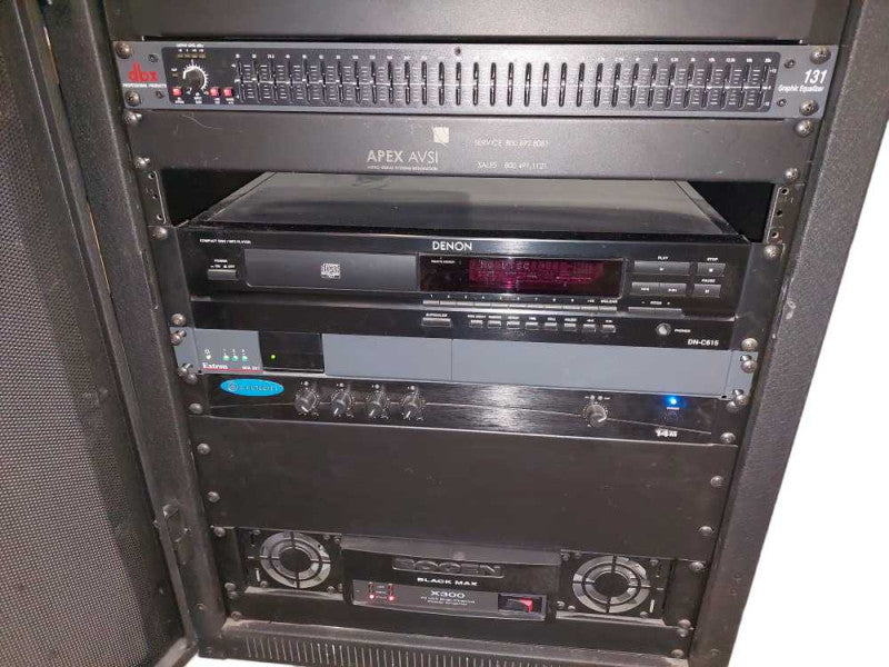 Audio Half Rack with 5 Devices See Attached List  =